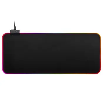 

VODOOL RGB Gaming Mouse Pad USB RGB Glowing Oversized Mouse Pad Colorful Lighting Gaming Keyboard Mat For PC Laptop Desktop
