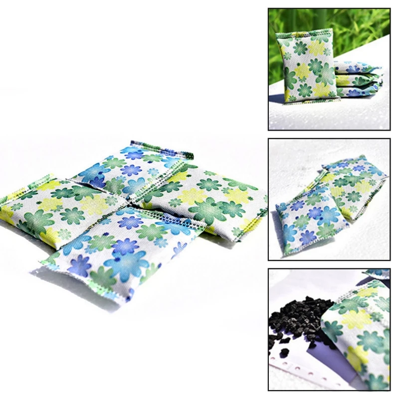 

50g Bamboo Charcoal Activated Carbon Air Freshener Car Home Odor Deodorant Bag Randomly gym bags luggage