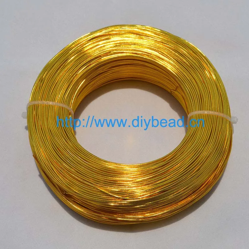 stainless steel jewelry components 10 Meters / Roll 1mm Round Plated Aluminium Craft Floristry Wire For Jewellery Beads Making Findings Braided material 20 colors gold earring components Jewelry Findings & Components