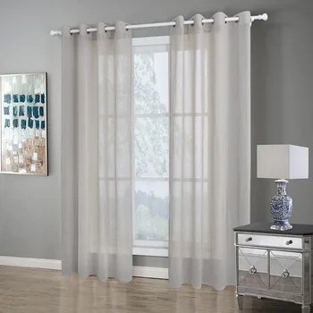 

Tulle American Curtains For Living Room Soft White Voile Solid Rural Tulle Curtain For Bedroom Ready Made Sheer Tulle Curtain