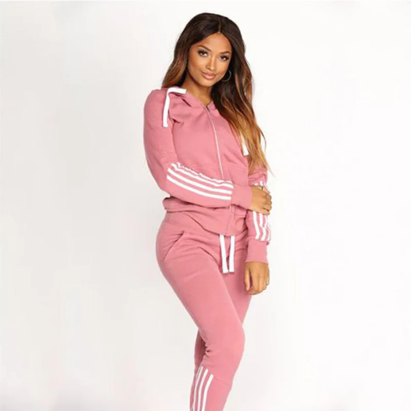 

Tracksuit Women Two Piece Set Hoodies Pant Clothing Warm Women Ladies Tracksuit 2pcs Top Pants Suit Female Conjunto Feminino