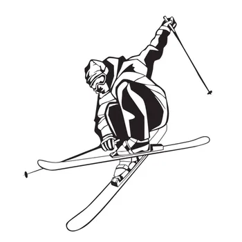 

Extreme Speed Skiing Game Wall Stickers Kids Bedroom Vinyl Wall Decals Home Decor Sports Sticker Adhesive