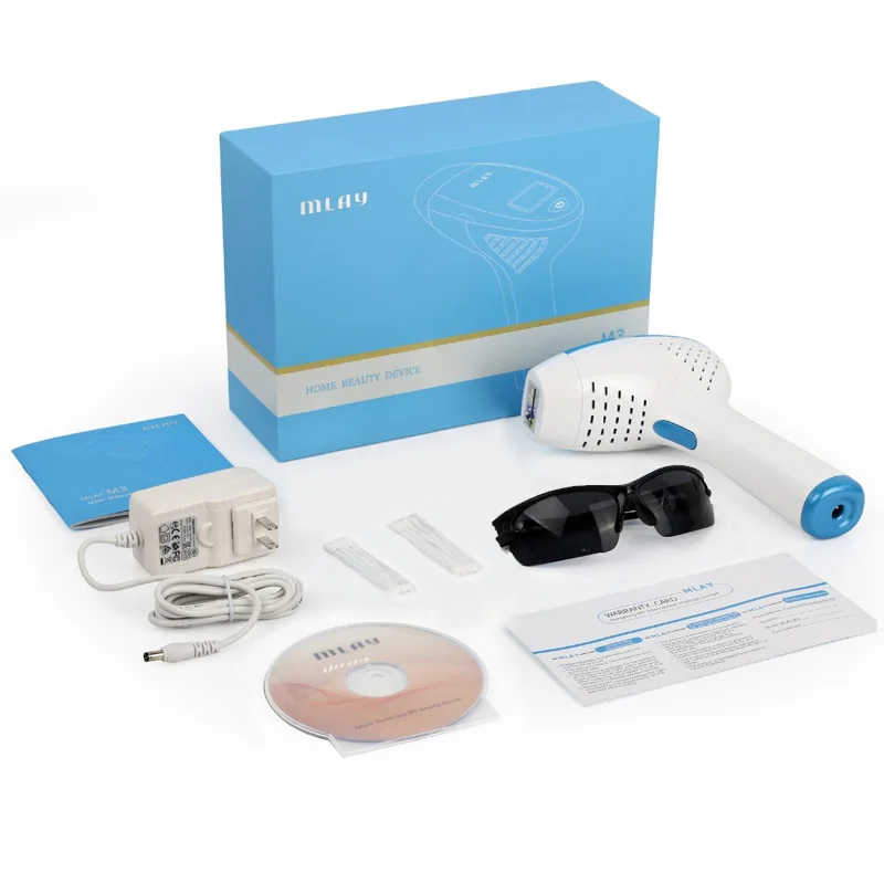 

Mlay Laser Hair Removal Machine Mlay IPL home laser pigmentation apparatus with 3 lamps/IPL laser hair removal with 300000 shots