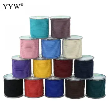 

DIY Jewelry Making 10m/Spool 3mm Nylon Cord Thread Chinese Knotting Silky Macrame Rattail for DIY Bracelet Necklaces Findings