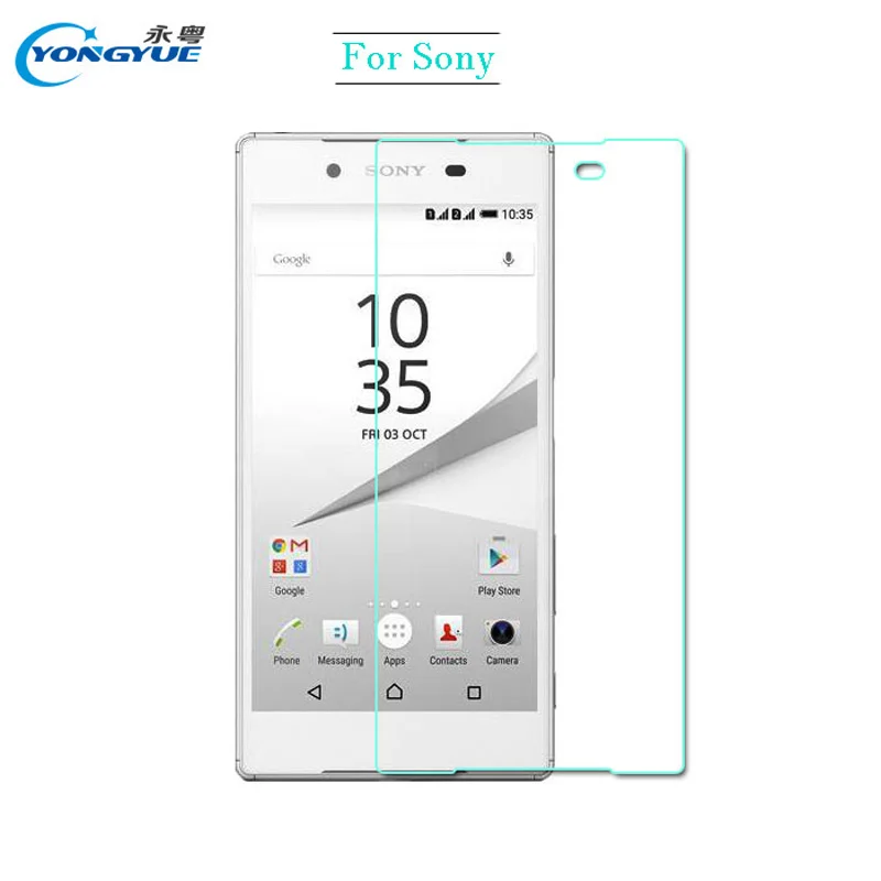 YongYue 9H 2.5D Screen Protector For Sony Xperia z1 z2 z3 z4 z5 Compact Tempered Glass protective film Z5 Premium | Мобильные