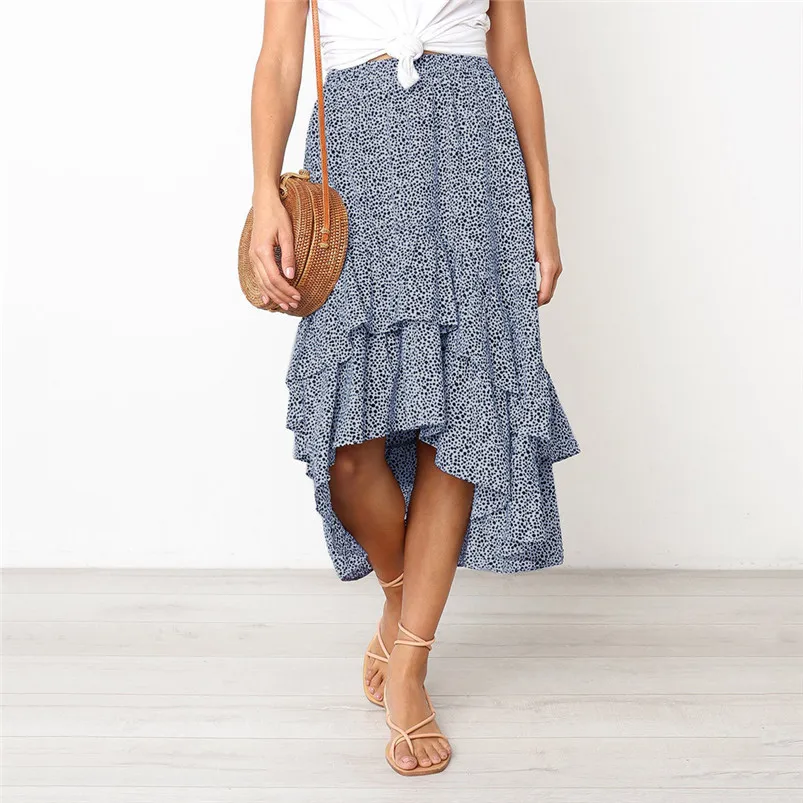 Spring Summer Autumn Hot Selling New Style Women's Sexy Casual Party Printing High Waist Hip Long Ankle length Skirt R11 (7)