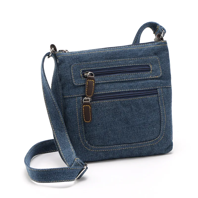 Lightweight Denim Crossbody Bag Women Handbags Messenger Small Shoulder