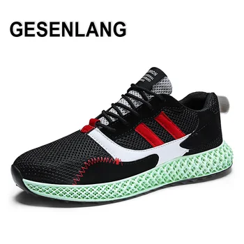 

Men's Running Sport Shoes Breathable Soft Comfortable Male Sneakers Anti-slip Wear Resistant Outdoor Tourism Walking Shoes Black