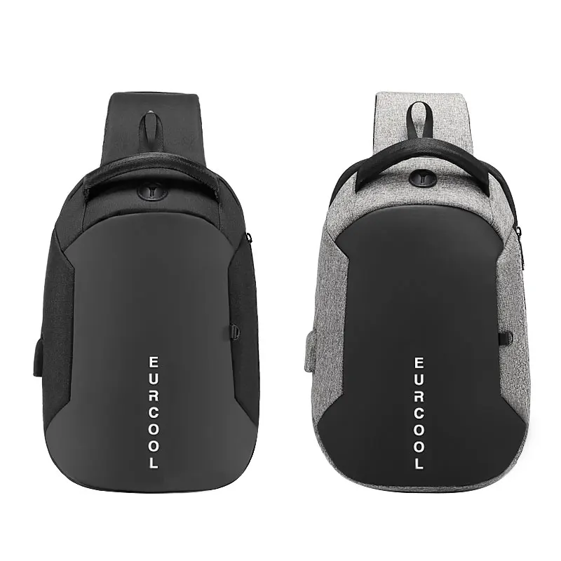 

Crossbody Bags man USB Charging Chest Pack Short Trip Messengers Chest Bag Water Repellent Shoulder Bag Male n1825