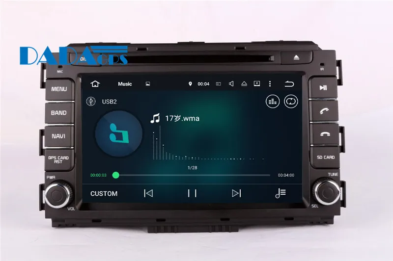 Perfect Android7.1 Quad Core Car GPS Navigation Car DVD Player Satnav For KIA Carnival Sedona 2014 2015 2016 Stereo Radio Multimedia MP4 8