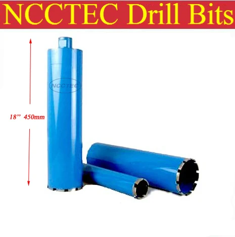 

245mm*450mm NCCTEC crown diamond drilling bits | 9.8'' concrete wall wet core bits | Professional engineering core drill