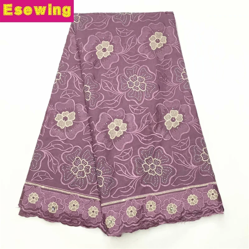 

2018 High Quality Swiss Voile Lace African Swiss Voile Lace Fabric African Fuchsia Dry Mesh Cotton Lace Fabric For Wedding dress