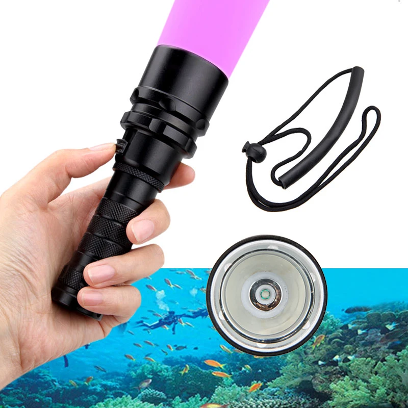 

10W 395-400nm 3x XPE UV Light LED Underwater 100M Scuba Diving Flashlight Torch Waterproof