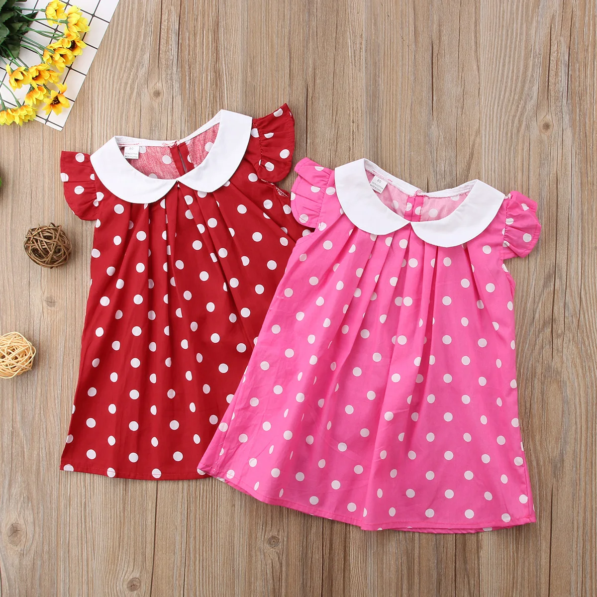 Summer Season Kids Summer Dresses Cute Toddler Baby Girls Summer