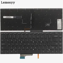 Клавиатура для ноутбука с подсветкой США для Xiaomi Mi Air 15,6 дюймов 6037B0136301 MK10000044461 9Z. NEJBV.301 английский черный