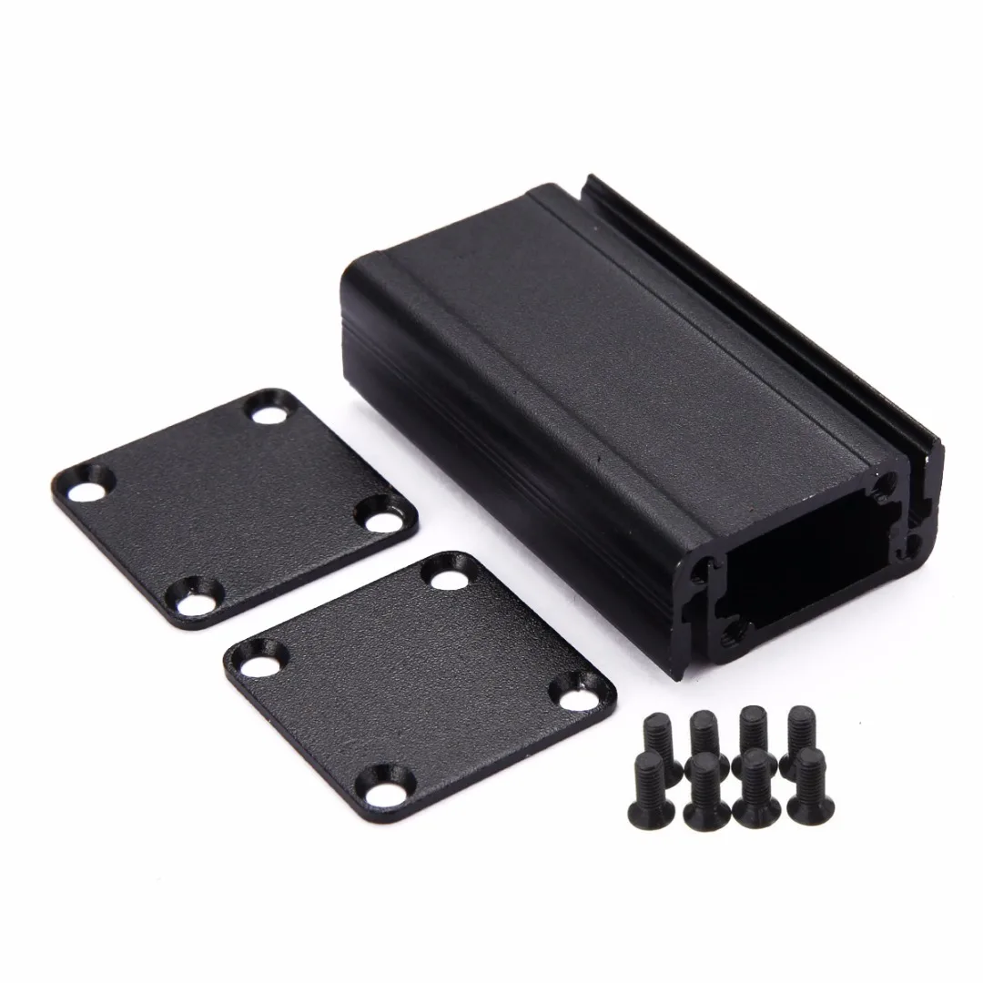 

New 50x25x25mm Black Extruded Aluminum Electronic Project Box Enclosure Case DIY Extruded Aluminum Case Set Durable