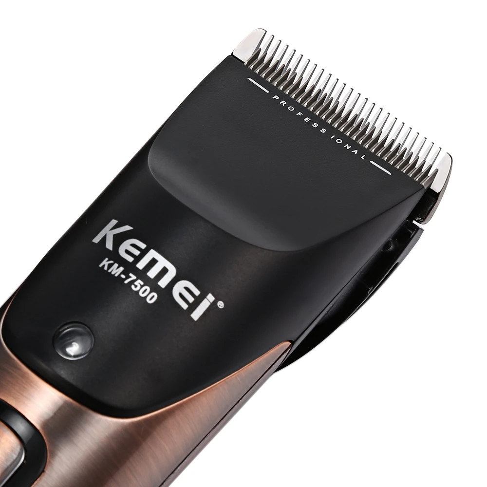 Kemei 7500 профессиональный триммер для стрижки волос перезаряжаемый бороды 10