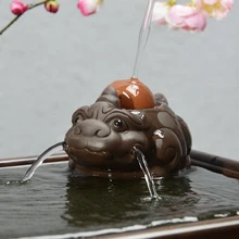 Год 1 шт. фиолетовая глина талисман Чай Аксессуары для домашних животных ремесленные украшения дома бизнес подарок предметы домашнего интерьера