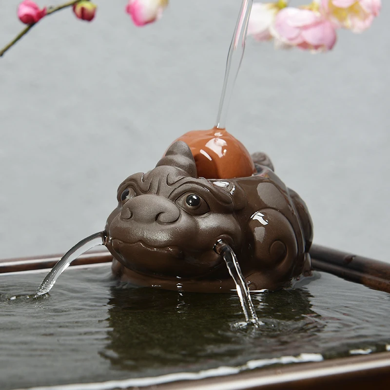 NEWYEARNEW Purple Clay Mascot Tea Pet Kung Fu Tea Accessories