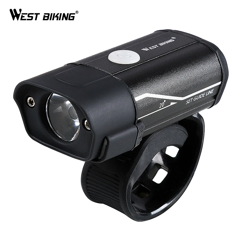 Flash Deal WEST BIKING Bicycle Light L2 LED USB Rechargeable Bike Headlamp 5 modes Cycling Handlebar Safety Flashlight With Warning Light 1