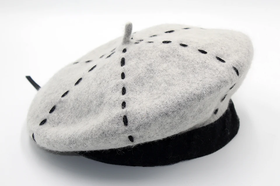 Womens Beret Wool Hat High Quality 2018 New Hat Berets For Girls Casual Warm Women Winter Hats Beanies (13)