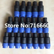 20 шт./лот высокое качество громкоговоритель, 4pin разъемы speakon, 4 полюсный разъем мужской разъем для подключения динамика для горячей продажи