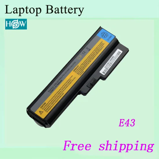 100% новая сменная батарея для ноутбука LENOVO E43 E43A E43G E43L 11 1 V 6600mah | Компьютеры и офис