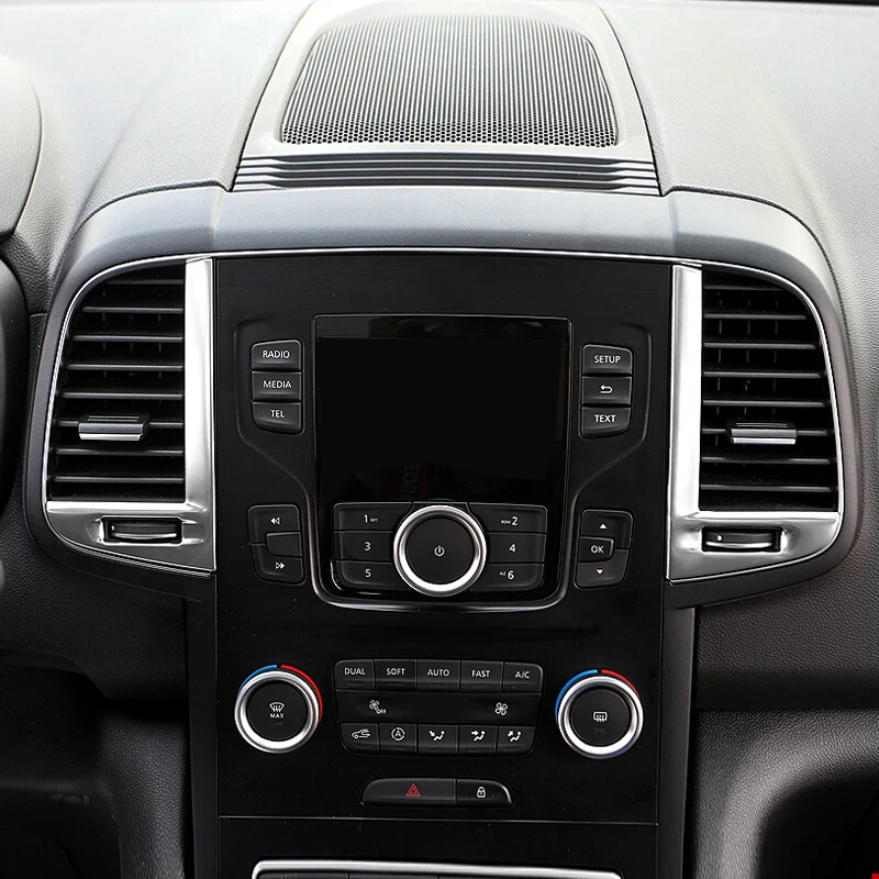 

For Renault Koleos 2017 2018 Car Styling Accessories ABS Plastic Car middle air outlet panel Cover Trim