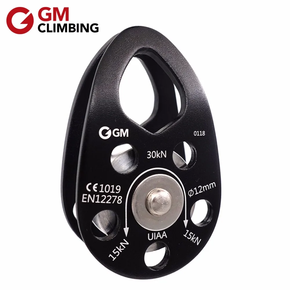 Najtaniej Koło wspinaczkowe GM CE UIAA 30kN huśtawka policzek mikro krążek linowy sprzęt ratowniczy na zewnątrz Arborist wspinaczka skałkowa