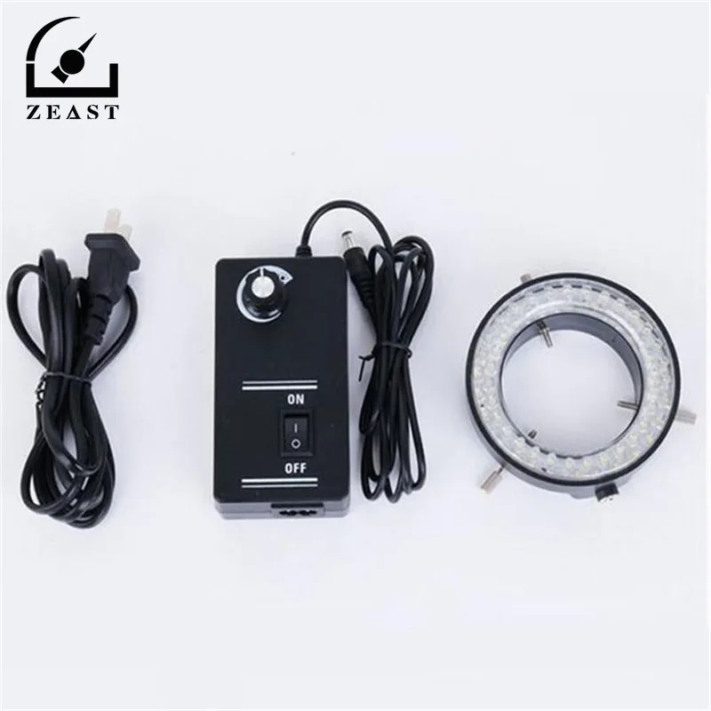 

60 LED Adjustable Ring Light ill uminator Lamp For Industry Microscope Industrial Camera Magnifier