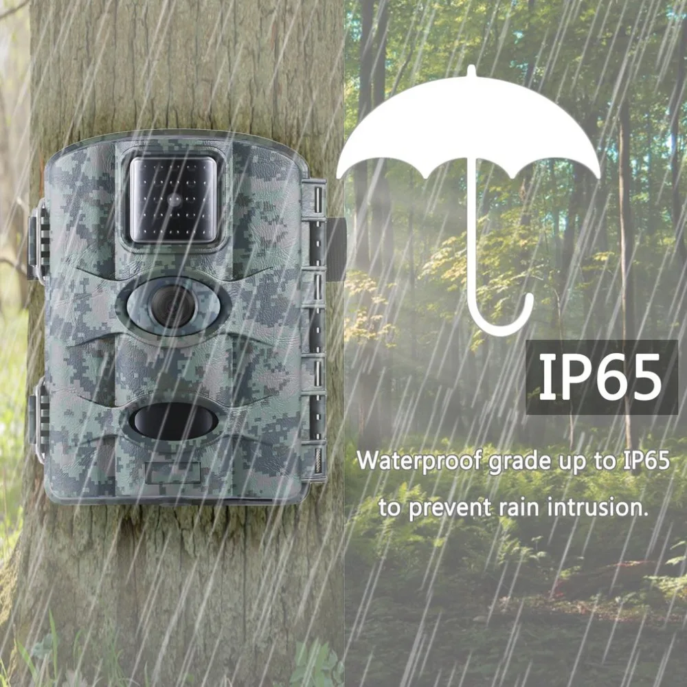 LESHP 12MP цифровая камера для охоты и игр с объективом для камеры 60 градусов 2," ЖК-экран скаутинг камера наблюдения IP65