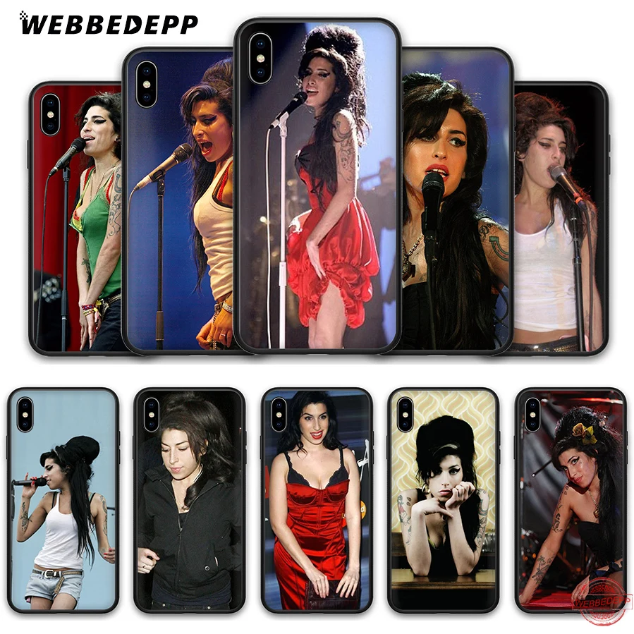 WEBBEDEPP Singer Amy Jade Winehouse Мягкий силиконовый чехол для iPhone 8 7 6S 6 Plus 11 Pro XS Max XR X 5 5S SE
