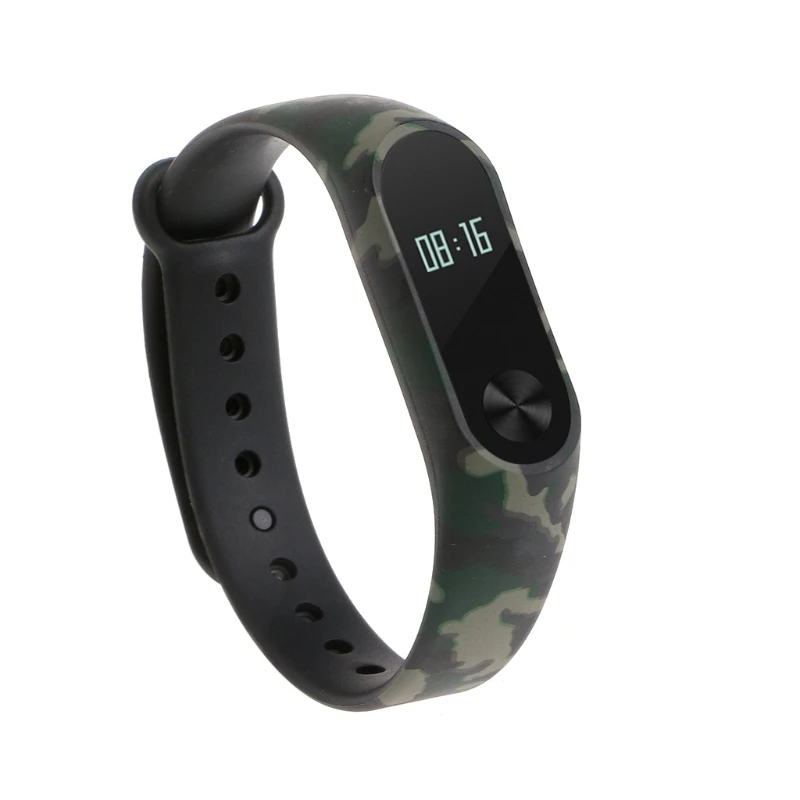 Новый камуфляж ТПУ Браслет Ремешок Замена для Xiaomi MI Band 2 Смарт