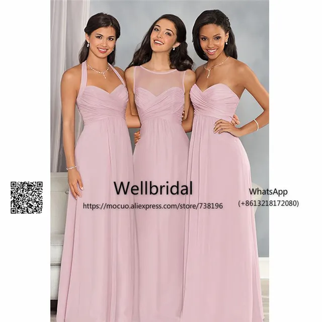 Best Offers Blush Pink 2017 Simple Bridesmaid Dresses with ABC Design Pleat Chiffon wedding Guest Party dress Formal Bridesmaid Dress Best Offers Blush Pink 2017 Simple Bridesmaid Dresses with ABC Design Pleat Chiffon wedding Guest Party dress Formal Bridesmaid Dress
