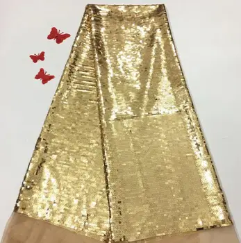 

David-12.2726 fashionable sequins tulle embroidery french net lace fabric for party dress