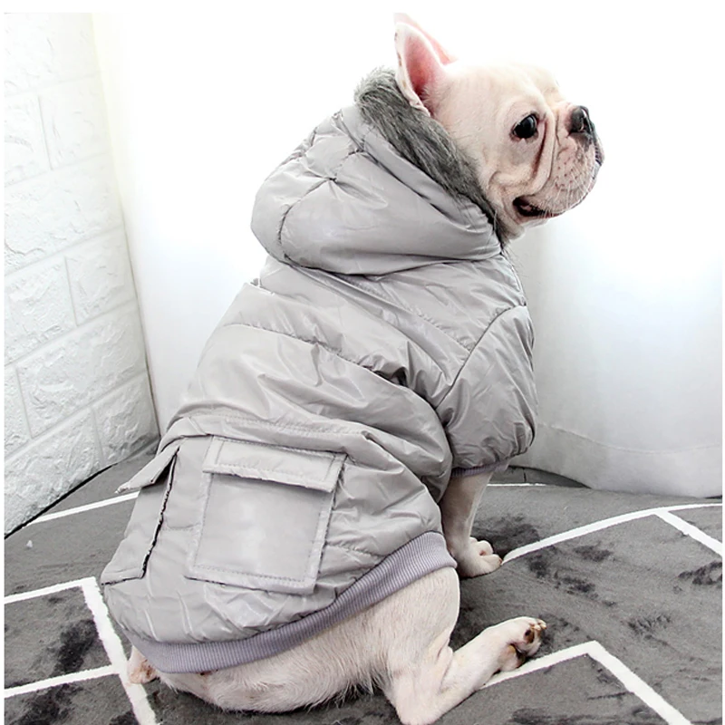 

Winter Pet Dog Clothes Warm Down Jacket Waterproof Coat ,Large Size Hoodies for Small / medium Teddy Bomei With White,Blue,Red