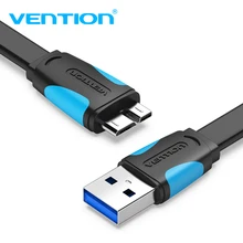 Vention Micro USB 3.0 Cable 2M 0.5M Fast USB Charger Data Sync Cable USB 3.0 Mobile Phone Cable for Samsung S5 Hard Drive Disk