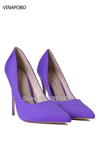 Spring Women Shoes High Heels 2018 New Women Pointed Toe Elegant Wedding shoes Pumps Satin Leather Simple Classic Ladies Pumps