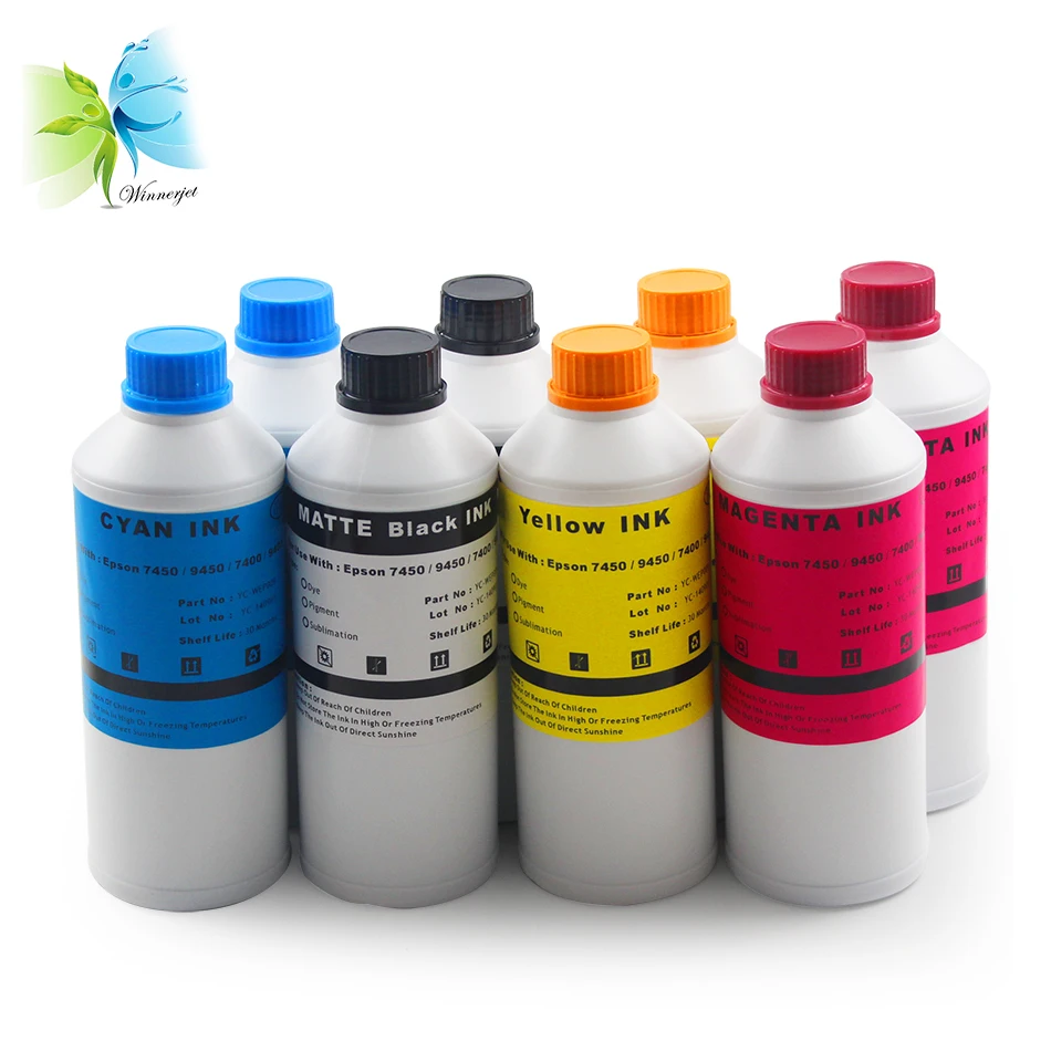

WINNERJET T Shirt Sublimation Printing Ink for Epson Stylus Pro 7400 9400 7450 9450 Printers