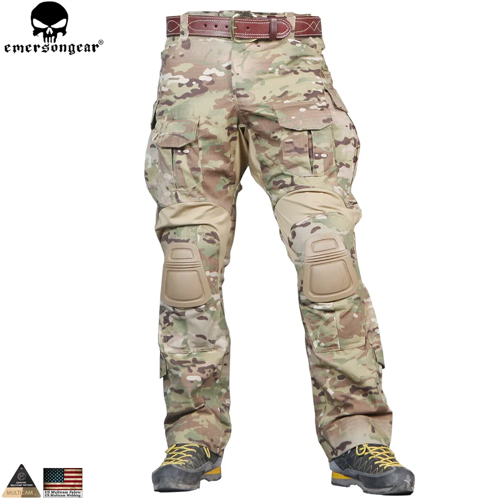 EMERSONGEAR G3 боевая униформа для страйкбола рубашка брюки с наколенниками военный