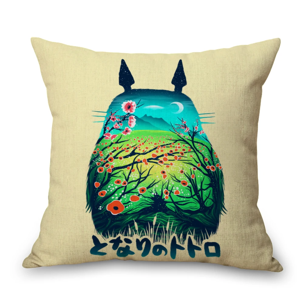 Hayao Miyazaki Tonari no Totoro наволочка для тела льняная кровать подушки путешествий дивана