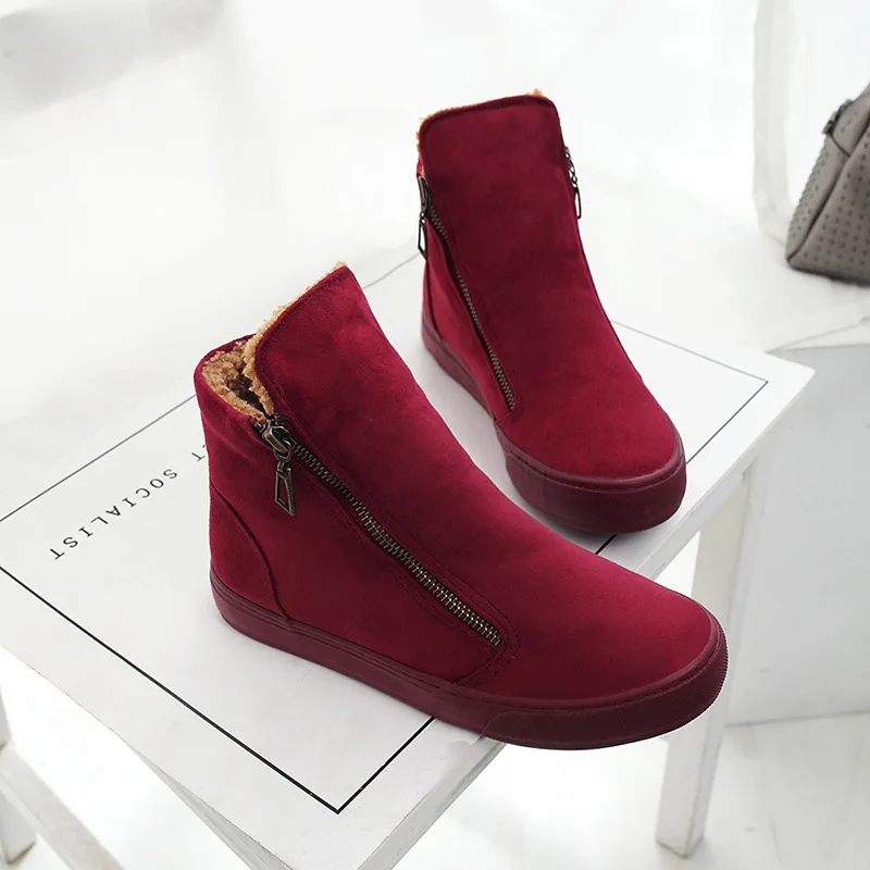 

Winter Boots Women's Winter Shoes PU Leather Boots Brand Women Winter Shoes High Quality Ankle Boot With Platform Women Shoes