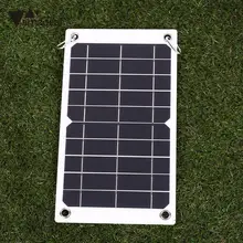 amzdeal 7.5W 5V Solar Panel Outdoor Portable Mobile Phone Battery Charger With USB Port Travelling Powerbank DIY Cell Charger