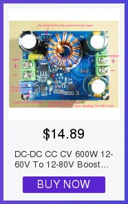 DC-DC CC CV 600 Вт 12-60 В до 12-80 В повышающий Регулируемый Модуль питания