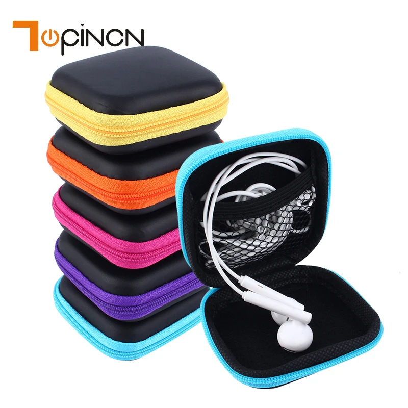 Mini Square Earphone Wire Organizer Box Data Line Cable Charging