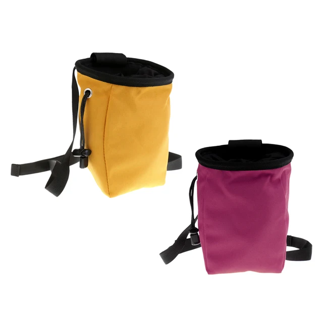 Chalk Bag For Bouldering Rock Climbing Gym With Rear Zip Waist Chalk Bag For Bouldering Rock Climbing Gym With Rear Zip Waist Belt Kayak Surfing