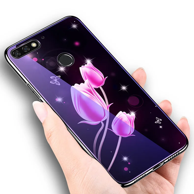 Чехол для Huawei Y6 Prime 2018 Honor 7A Pro 7C AUM L41 L29 5 7 дюйма телефонные чехлы с покрытием синего