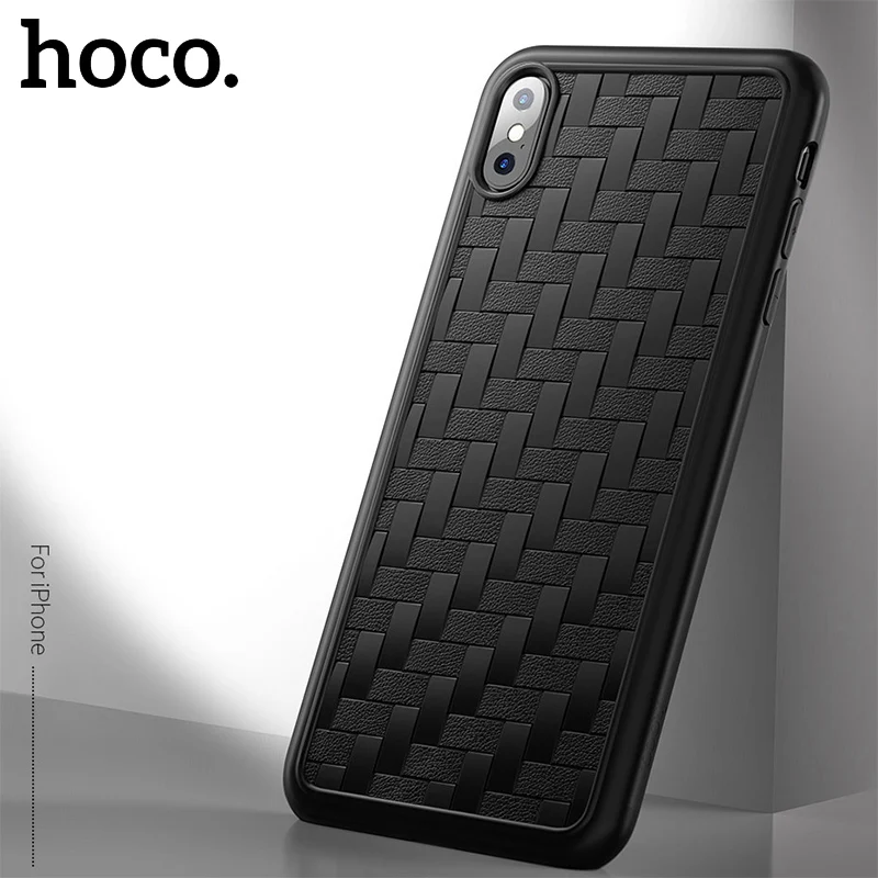 

HOCO Silicon Cases For iPhone X Xr Xs Max Case Weaving Series TPU Phone Cases for iPhone X XR XS Cover