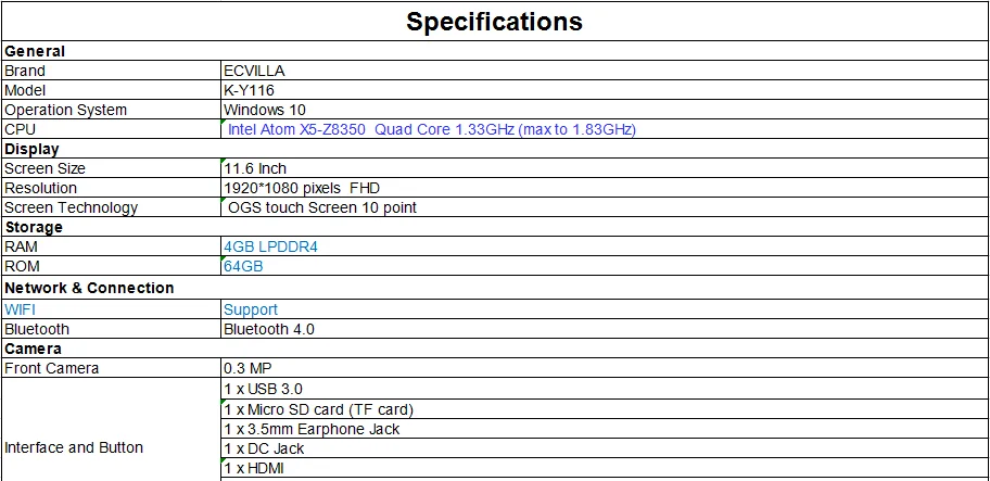 KMAX 11,6 дюймов Windows 10 планшетный ПК ноутбук Z8350 2 в 1 ноутбук FHD ips сенсорный экран HDMI USB 4 Гб 64 Гб Йога 360 rotable мышь