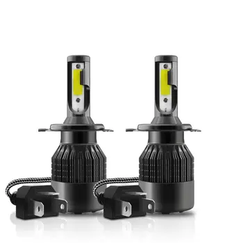 

2Pcs 14400LM 144W/Set (72W/Each Bulb) T2-H4 high quality LED car headlight bulb. H4 LED headlight, H4 LED lamp 12V 24V.